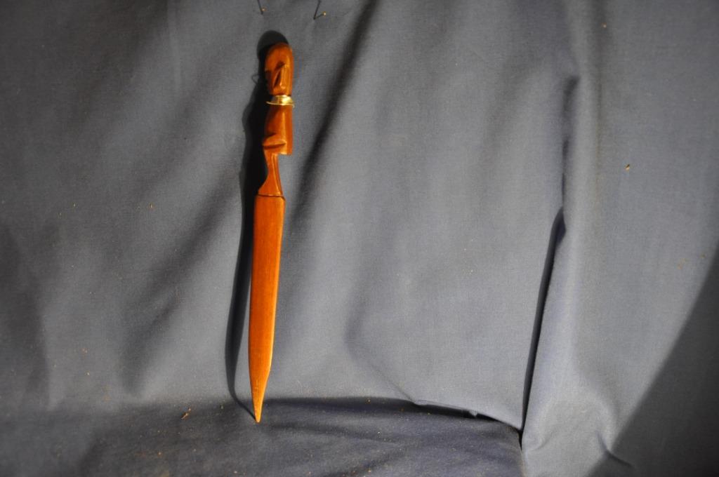 ouvre lettre africain en bois (3), Antiquités & Art, Enlèvement ou Envoi