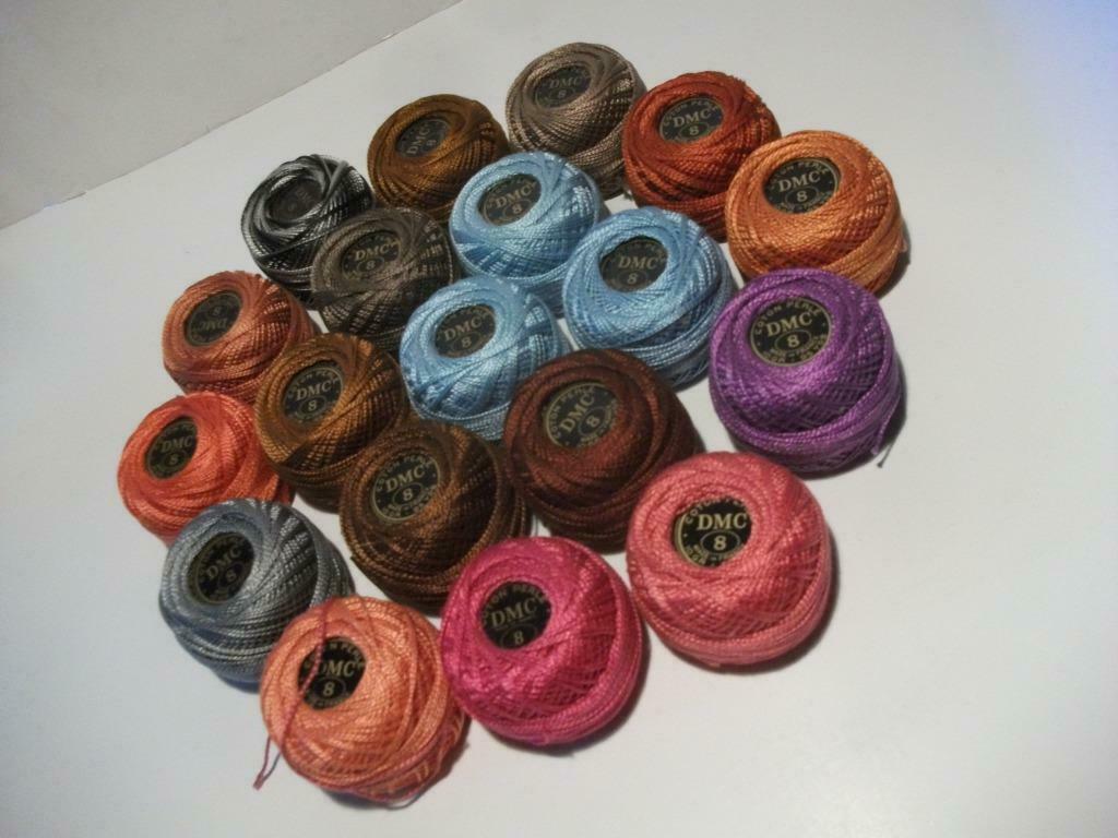 DMC Coton Perle 8 - pelotes  10 gr - 80 m, Envoi, Neuf, Fil ou Aiguille(s)