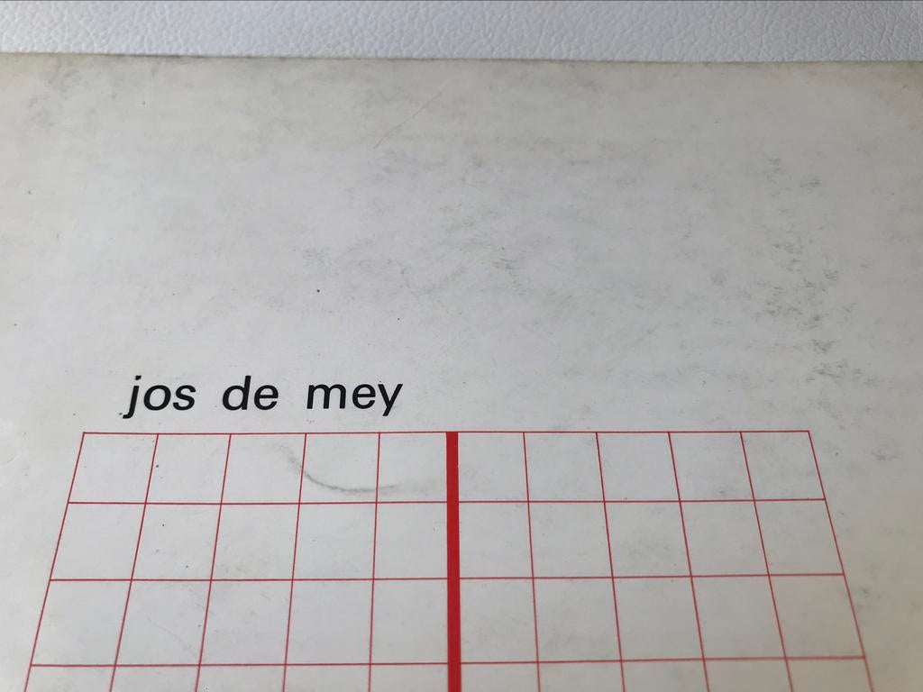 Livre d'artiste de Jos De Mey signé à 300 exemplaires, Enlèvement ou Envoi, Comme neuf, Design graphique
