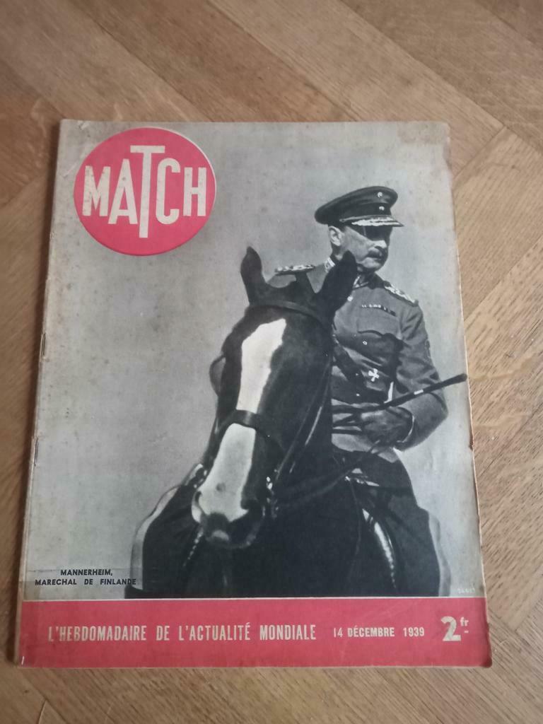 Magazine match Frankrijk ww2 december 1939, Enlèvement ou Envoi