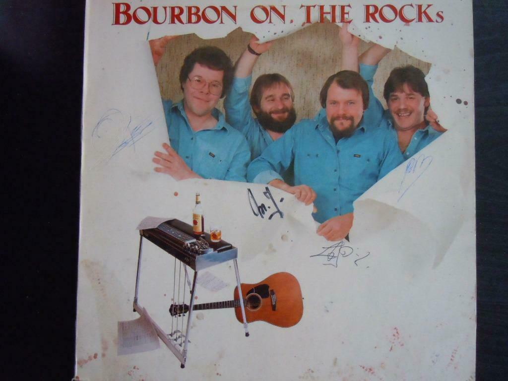 Bourbon - Bourbon On The Rocks LP signée, Enlèvement ou Envoi, 12 pouces, Pop rock