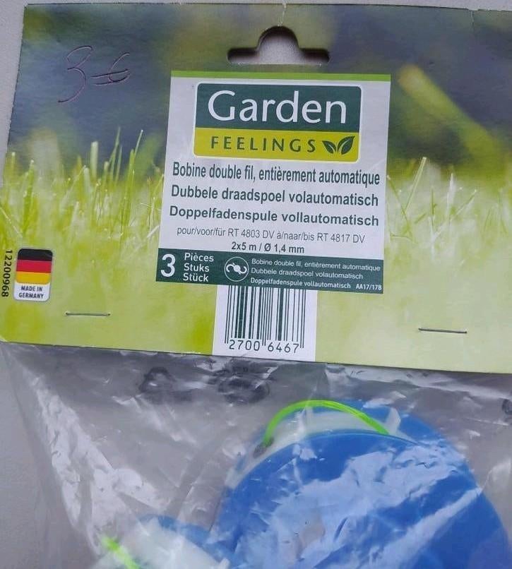 3 stuks volautomatisch dubbel draadspoel voor grastrimmer, Tuin en Terras, Ophalen of Verzenden, Nieuw