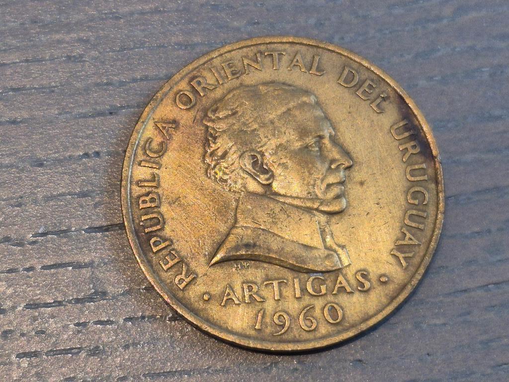 Munt Republica Oriental del Uruguay 1960 10 centesimos, Ophalen of Verzenden