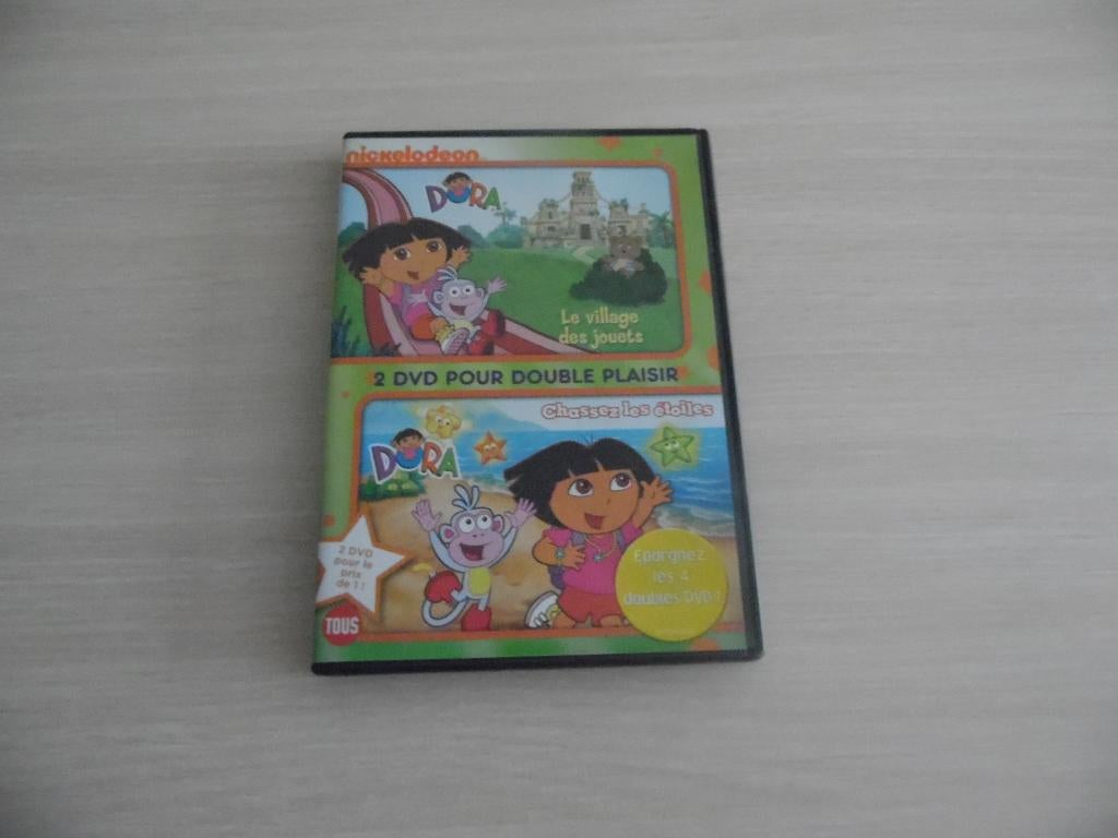 DORA HET SPEELGOEDDORP EN CHASE FOR THE STARS 2 DVD, Cd's en Dvd's, Tekenfilm, Ophalen of Verzenden, Zo goed als nieuw, Alle leeftijden