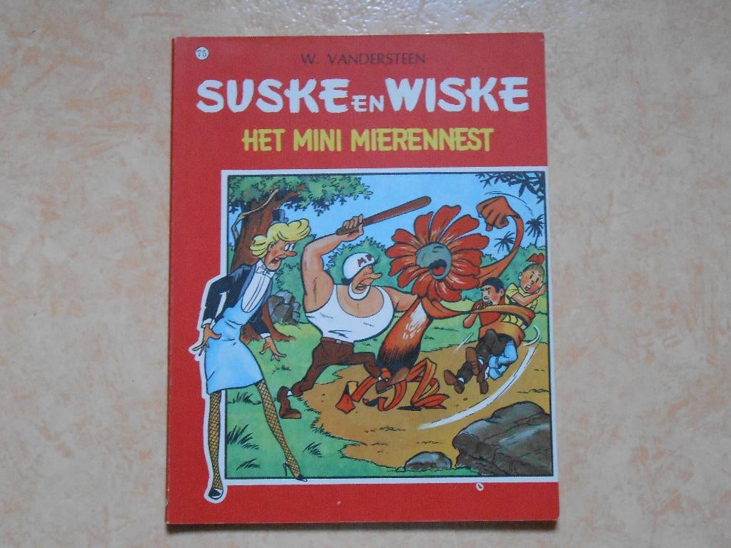 Suske en wiske 75 Het mini mierennest 1967 1 ste druk. Mat., Enlèvement ou Envoi, Willy Vandersteen, Une BD, Comme neuf