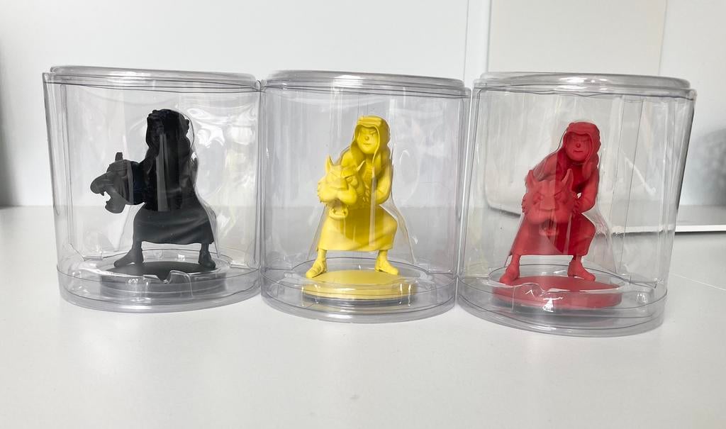 Tintin - 3 figurines Abdallah de couleurs différentes, Collections, Tintin