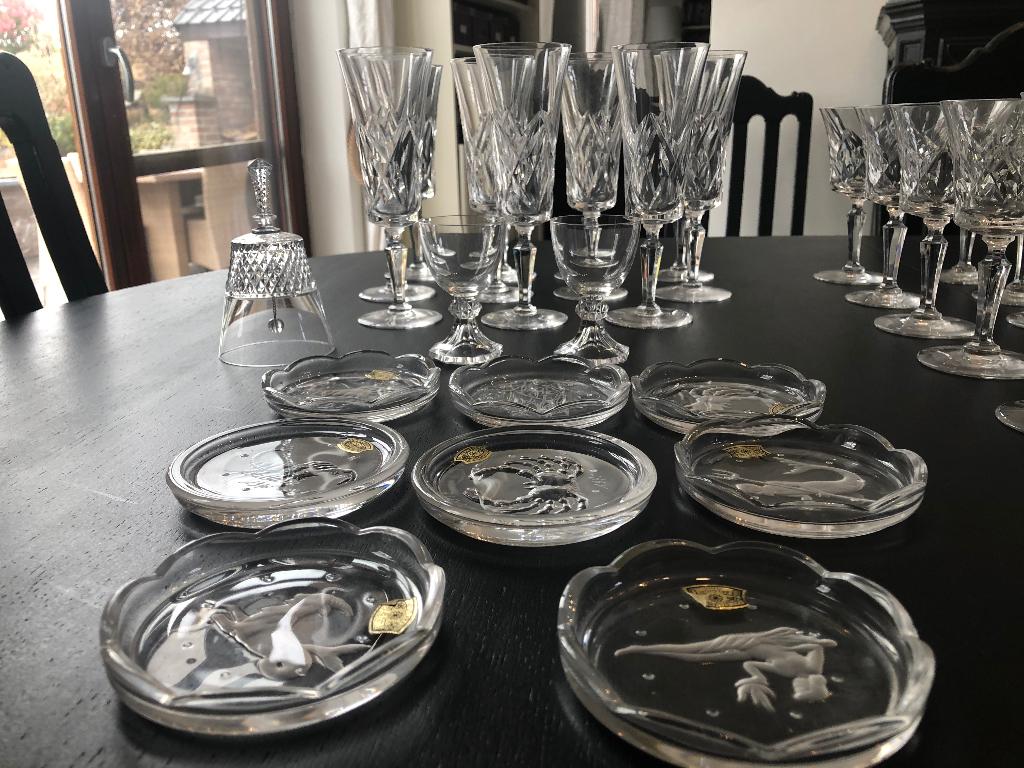 Kristalservies van Val Saint Lambert, Antiek en Kunst, Ophalen