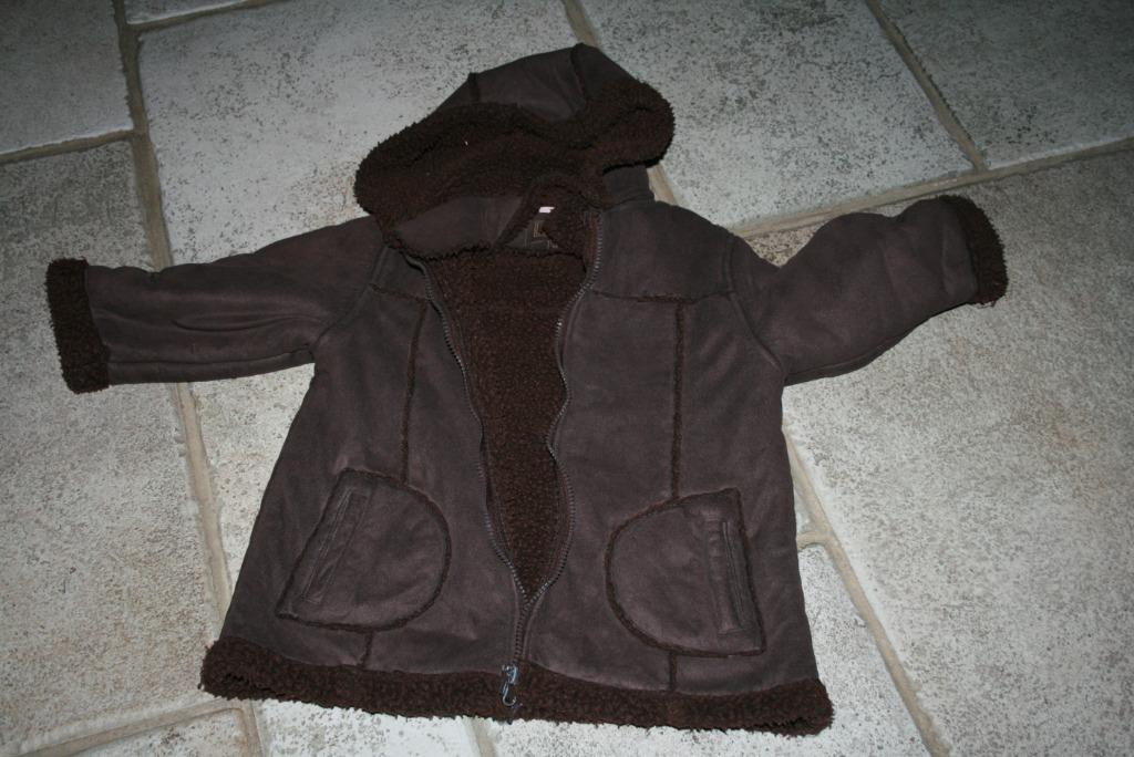 bruine winterjas met rits en kap maat 98 van Inoky, Kinderen en Baby's, Kinderkleding | Maat 98, Gebruikt, Inoky, Meisje, Ophalen of Verzenden