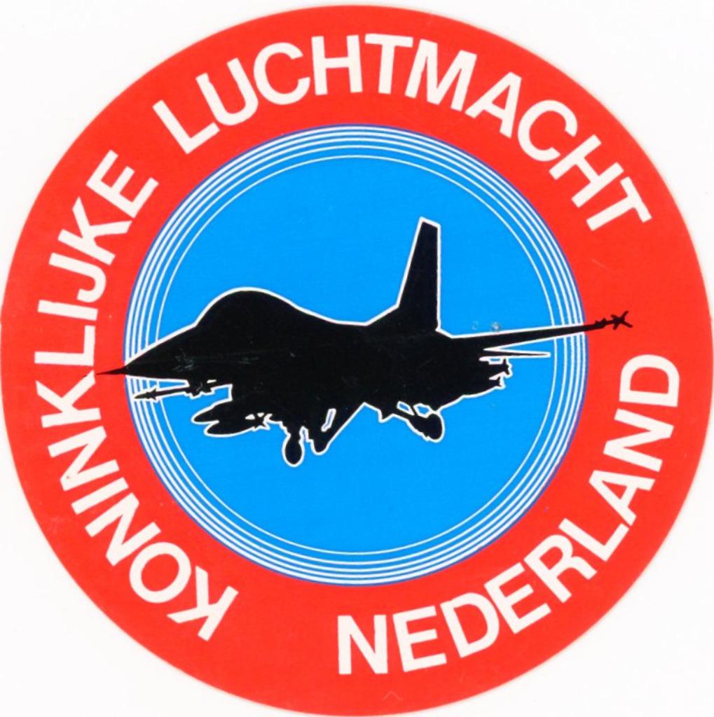 autocollant - F-16 Armée de l'air néerlandaise, Collections, Envoi, Armée de l'air, Autres types