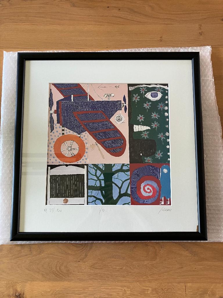 Litho "YES" Christian Silvain, Antiek en Kunst, Ophalen of Verzenden