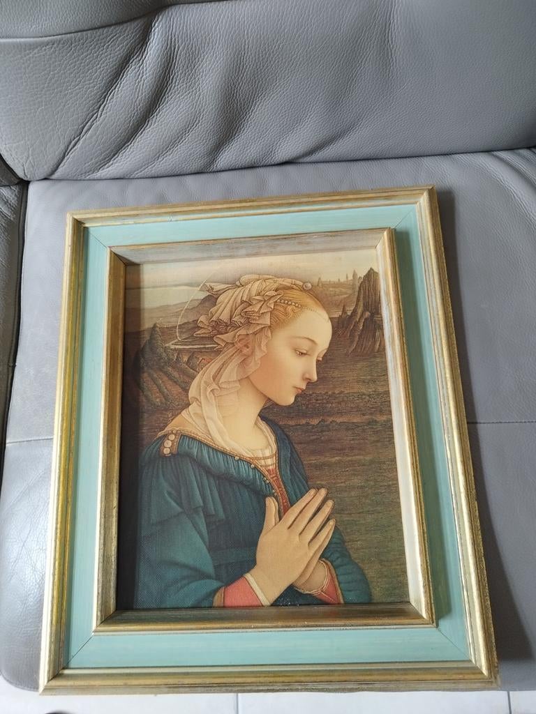La vierge de Lippi Gravure sur toile, Enlèvement
