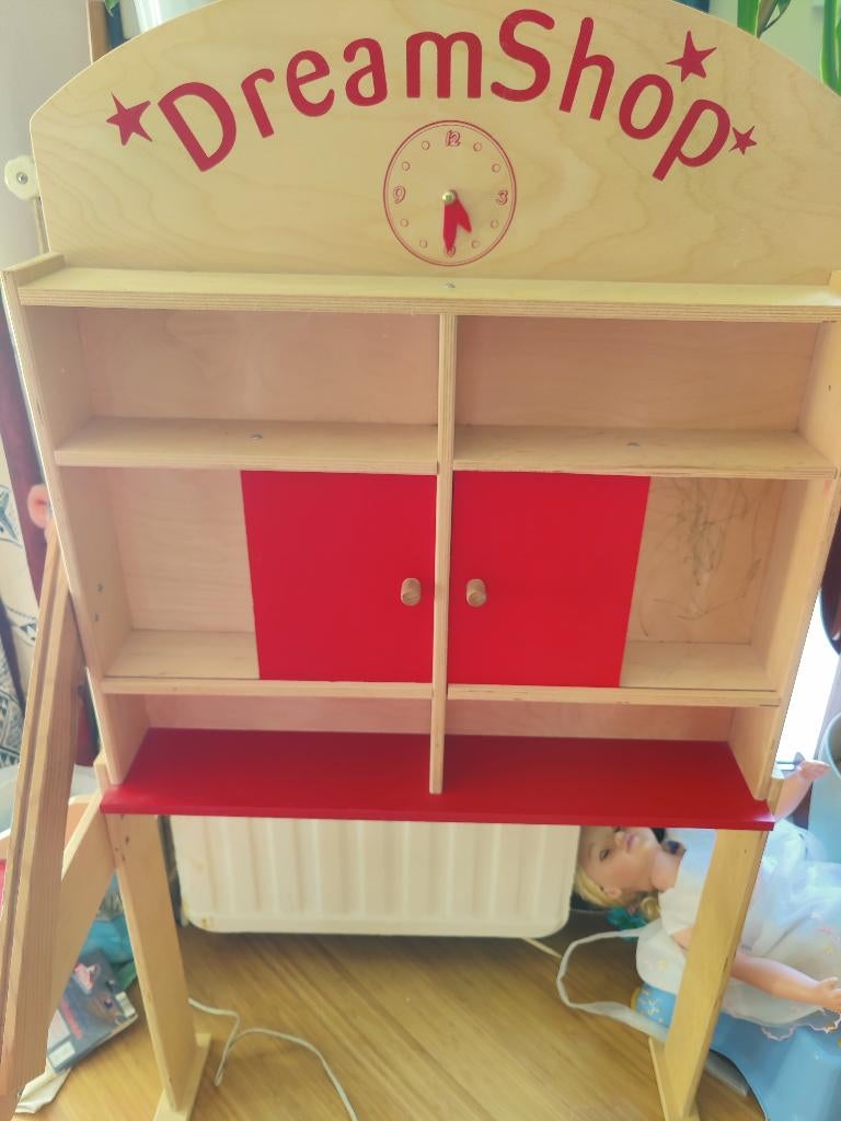 Magasin jeu enfant  avec caddie et caisse enregistreuse, Enlèvement, Utilisé