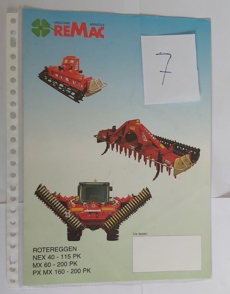 Brochure agricole Remac rotereggen, Enlèvement ou Envoi, Comme neuf, Dépliant