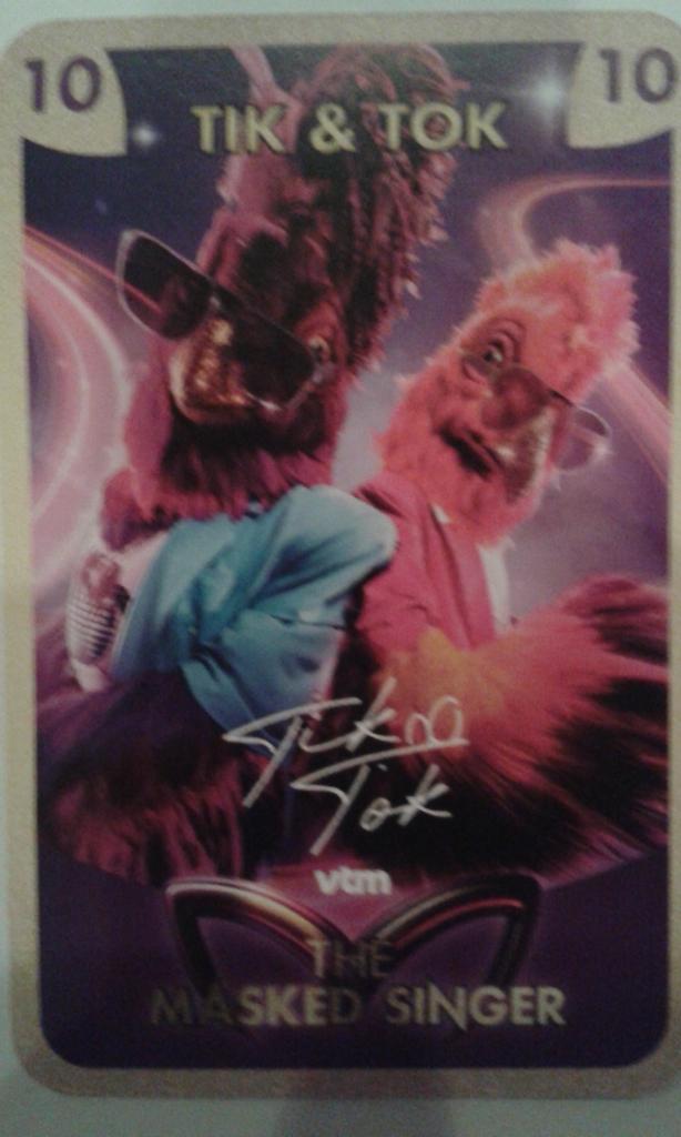 Carte de collection « Tik & Tok » Masked Singer 2024, Enlèvement ou Envoi