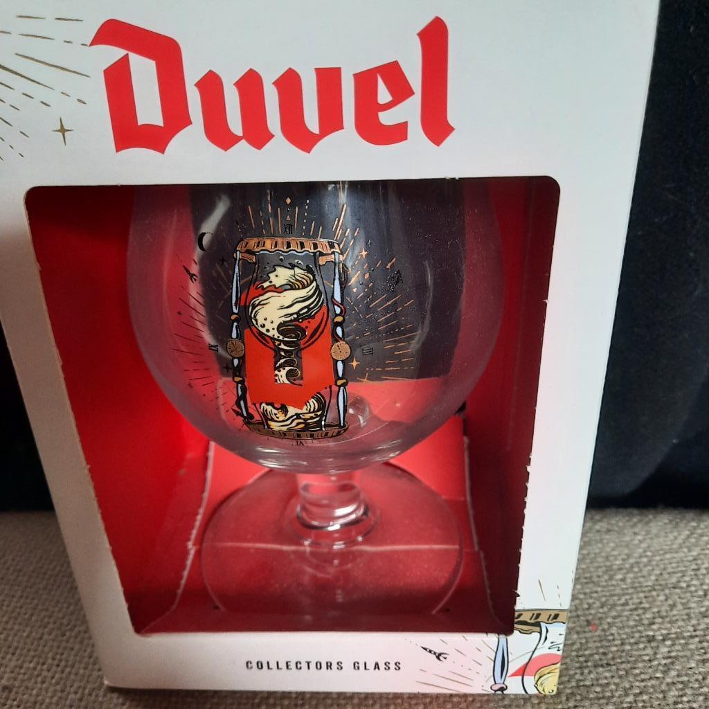 GLAS DUVEL - HEMELSGEDULD - IN DOOS - JOE ROBINSON, Ophalen of Verzenden, Nieuw, Glas of Glazen, Duvel