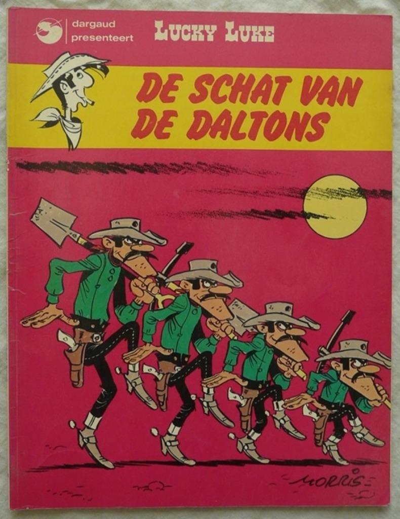 Lucky Luke, De Schat Van De Daltons, Nr.18, Dargaud, 1980., Gelezen, Eén stripboek, Ophalen of Verzenden, Morris