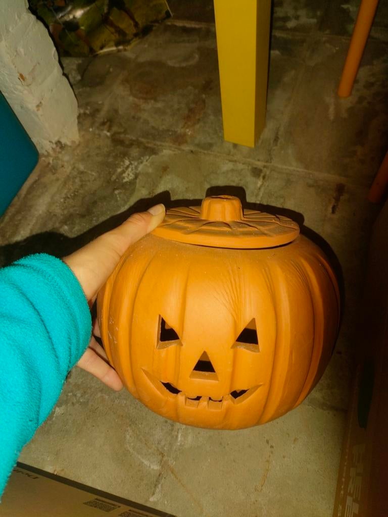 Citrouille céramique photophore halloween (EN available), Enlèvement, Comme neuf