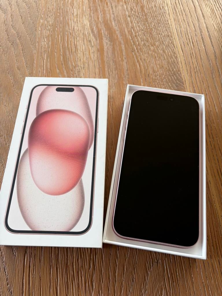iPhone 15 Plus 128GB – Roze – In topstaat!, Telecommunicatie, Mobiele telefoons | Apple iPhone, Ophalen, Zo goed als nieuw, Roze