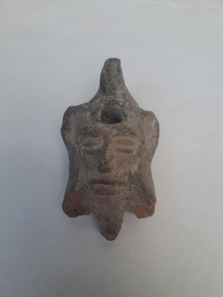 olielampje met afbeelding gezicht, Antiek en Kunst, Ophalen of Verzenden
