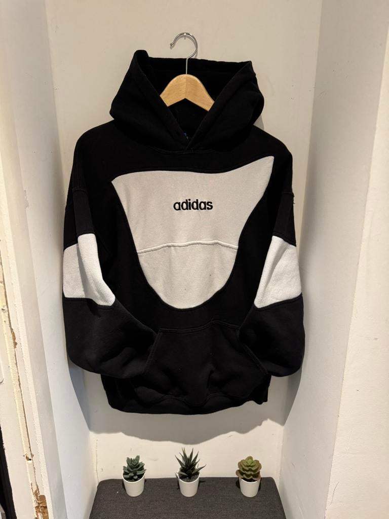 Adidas Limited Edition vintage hoodie, Maat 38/40 (M), Adidas, Zwart, Ophalen of Verzenden