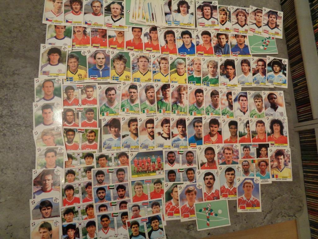 PANINI voetbal stickers WK 90 ITALIA 1990 149X, Verzenden, Zo goed als nieuw