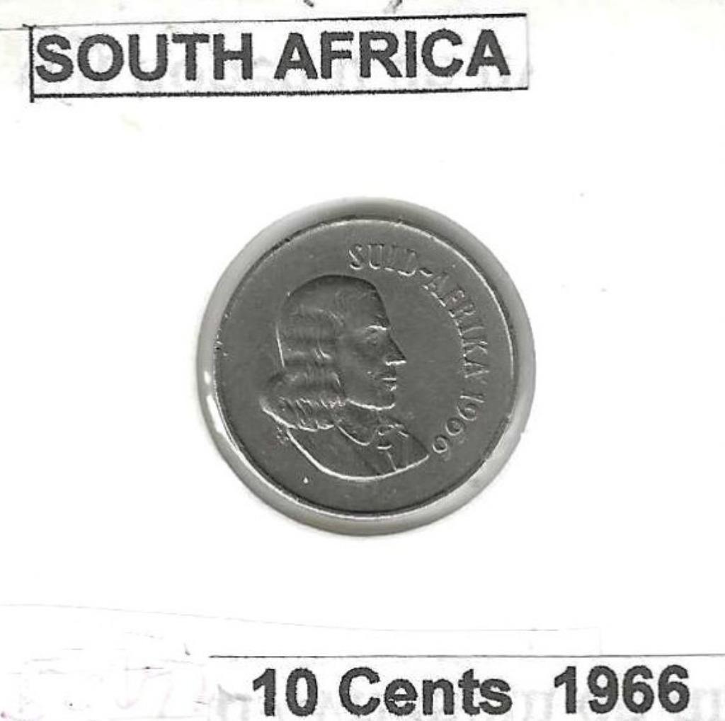 Zuid-Afrika, 10 Cents 1966., Postzegels en Munten, Munten | Afrika, Ophalen of Verzenden, Zuid-Afrika, Losse munt