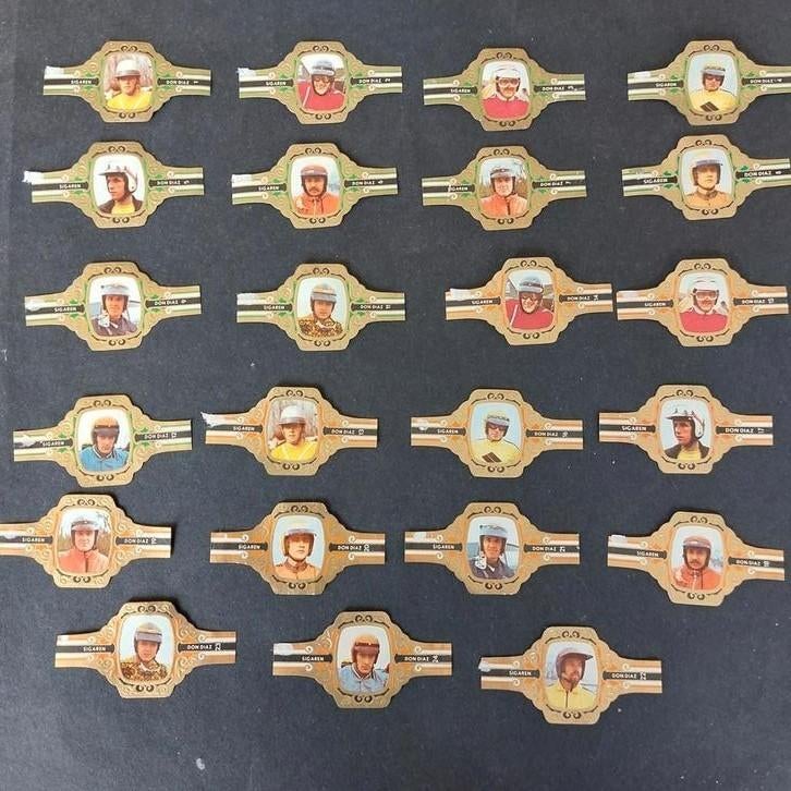 Lot sigarenbandjes Don Diaz: motocrossers, Verzamelen, Ophalen of Verzenden