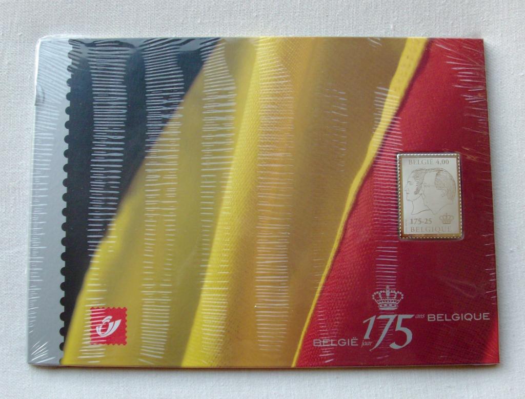 België 2005 Zilveren Herdenkinszegel 175 jaar Koninkrijk MNH, Postzegels en Munten, Postzegels | Europa | België, Met envelop
