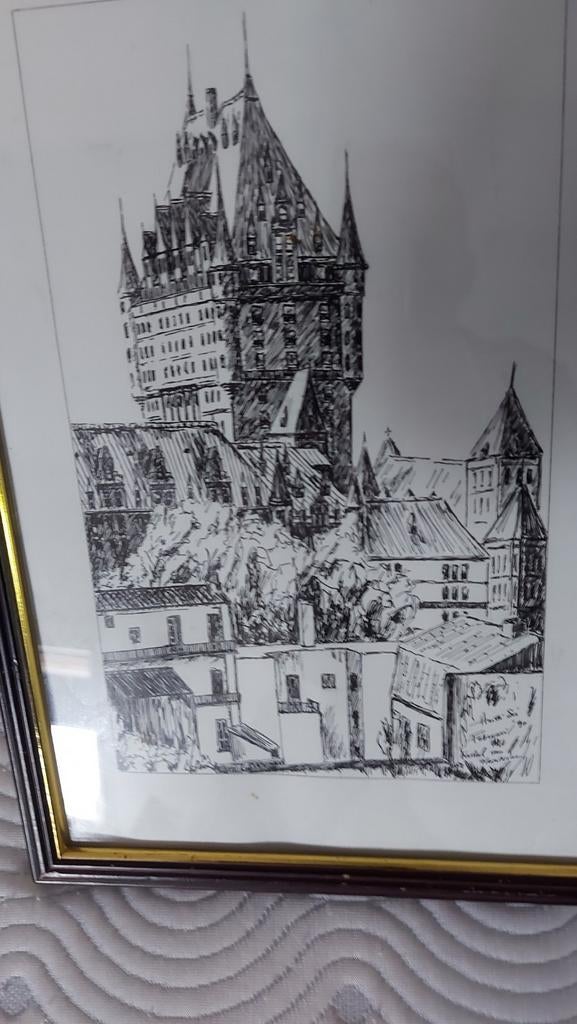 Pentekening van kasteel frontenac, Ophalen