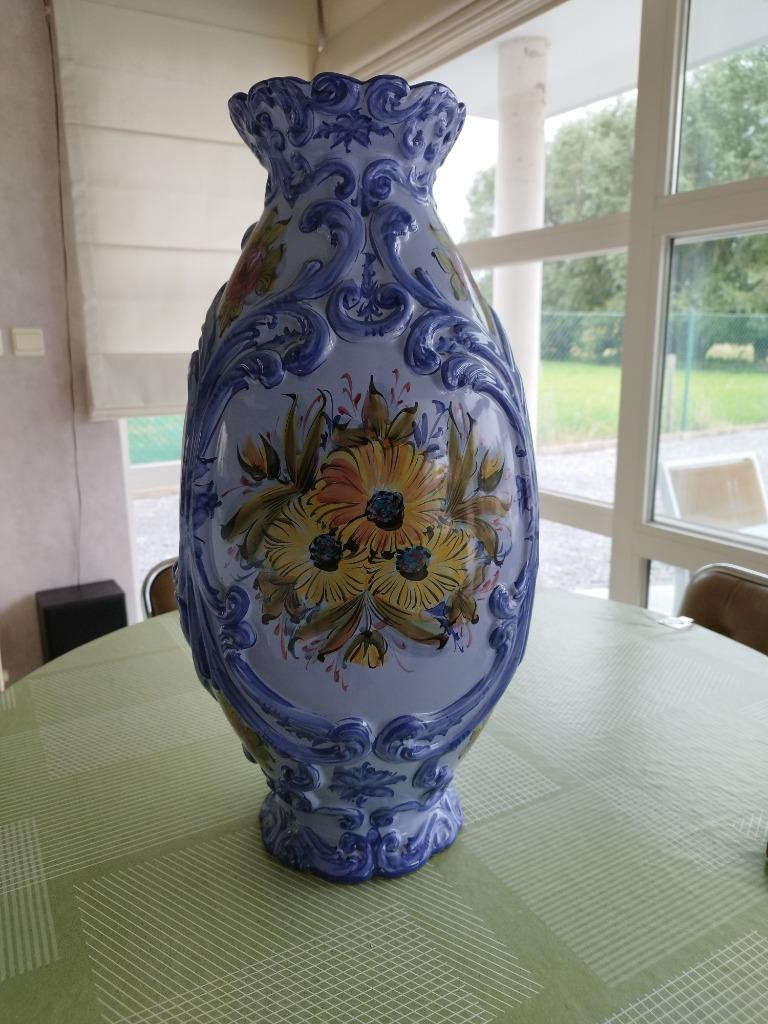 Vaas, Huis en Inrichting, Ophalen, Gebruikt, Blauw, Aardewerk of Porselein