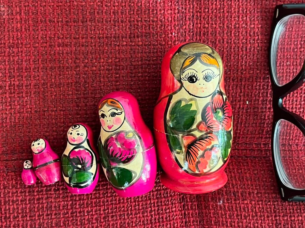 Vintage 4-delige Matroesjka, Ophalen, Zo goed als nieuw