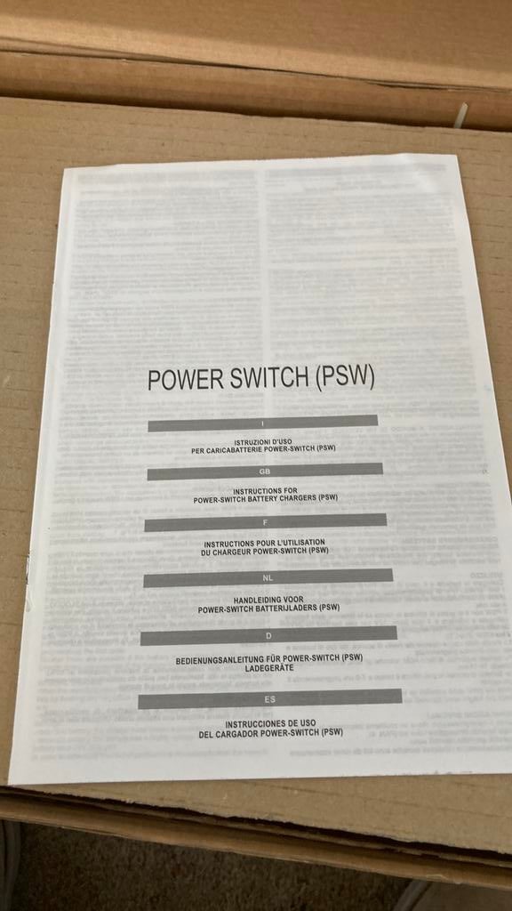 Batterij lader PSW 170  12V gel, Ophalen, Nieuw