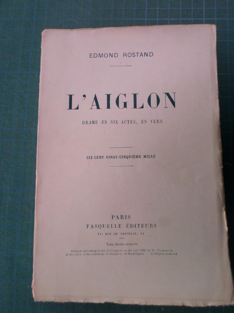 L’aiglon (Edmond Rostand) – non daté – 262 pages, Boeken, Gelezen, Europa overig, Ophalen of Verzenden, Edmond Rostand