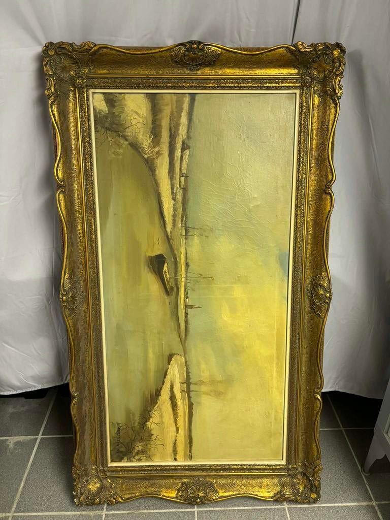 Cadre antique “Geenens” peinture annee 1946, Enlèvement