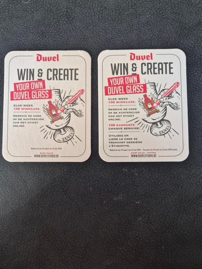 2 Duvel bierkaartjes, Enlèvement ou Envoi