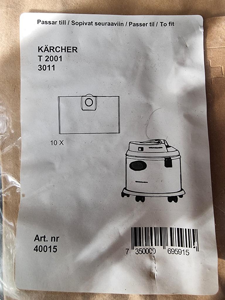 Kärcher T2001 stofzuigerzakken, Ophalen of Verzenden, Nieuw