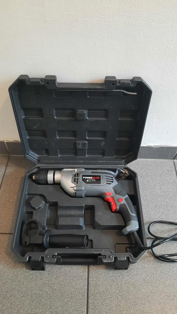 Power Plus boormachine in koffer, Doe-het-zelf en Bouw, Gereedschap | Boormachines, Ophalen, Zo goed als nieuw, Boormachine