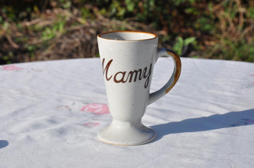 §  tasse mazarin mamy, Enlèvement ou Envoi, Utilisé, Céramique, Tasse(s) et/ou soucoupe(s)