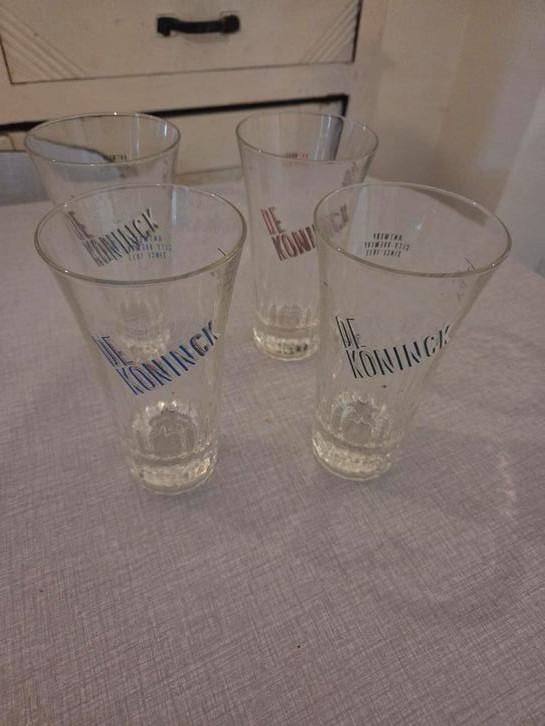 6 x De Koninck bokaal., Ophalen of Verzenden, Zo goed als nieuw, Bierglas