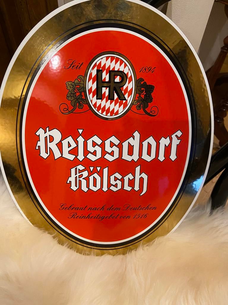 Plaque émaillée Reisdorf vers 1990, Ophalen, Zo goed als nieuw