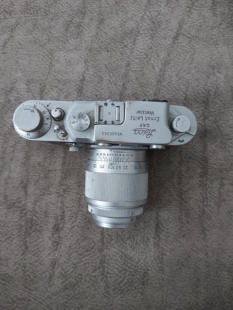 Leica IIIc 1946-47 avec objectif Leitz Hektorr 135 mm f/4,5, Enlèvement ou Envoi, Comme neuf