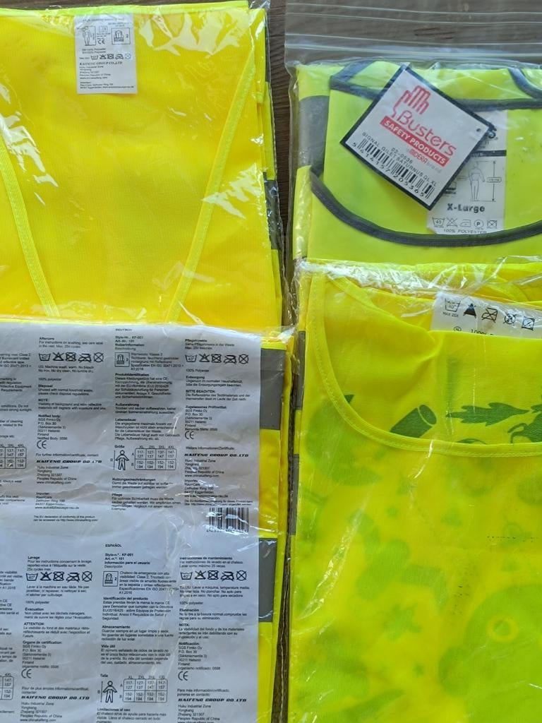 Fluohesje veiligheidsvest fluovest geel, Ophalen of Verzenden