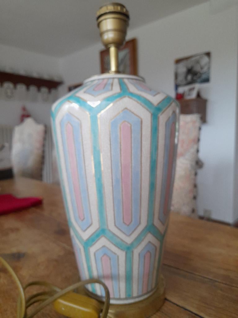 Joli pied de lampe années 70, Antiquités & Art, Enlèvement