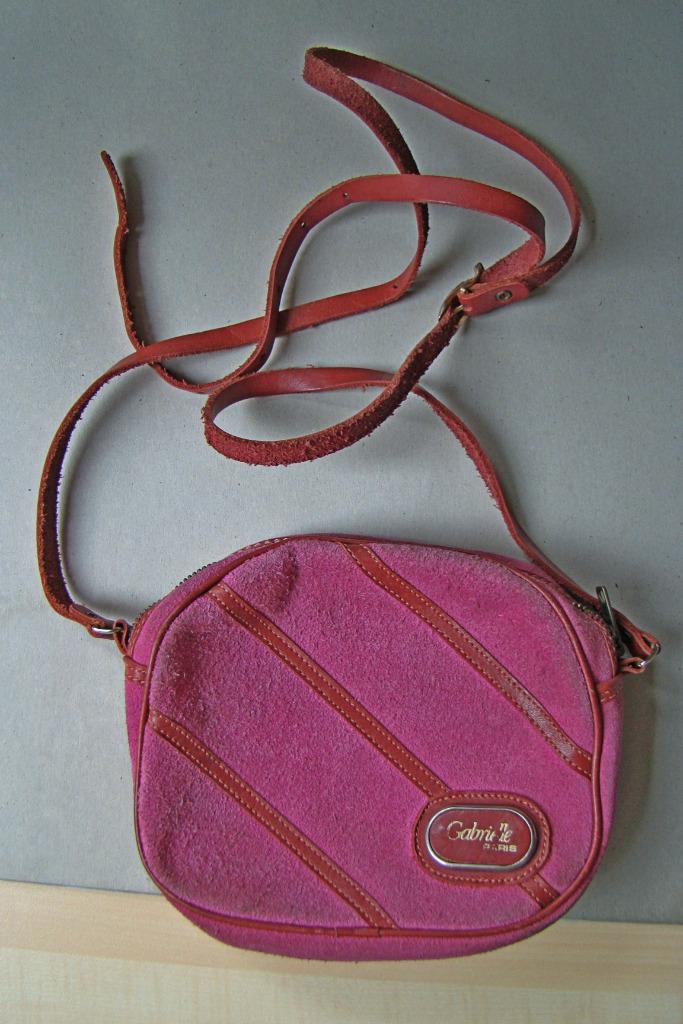 handtas bordeaux met lange draagriem – Gabrielle Paris, Ophalen of Verzenden, Gebruikt, Rood, Handtas