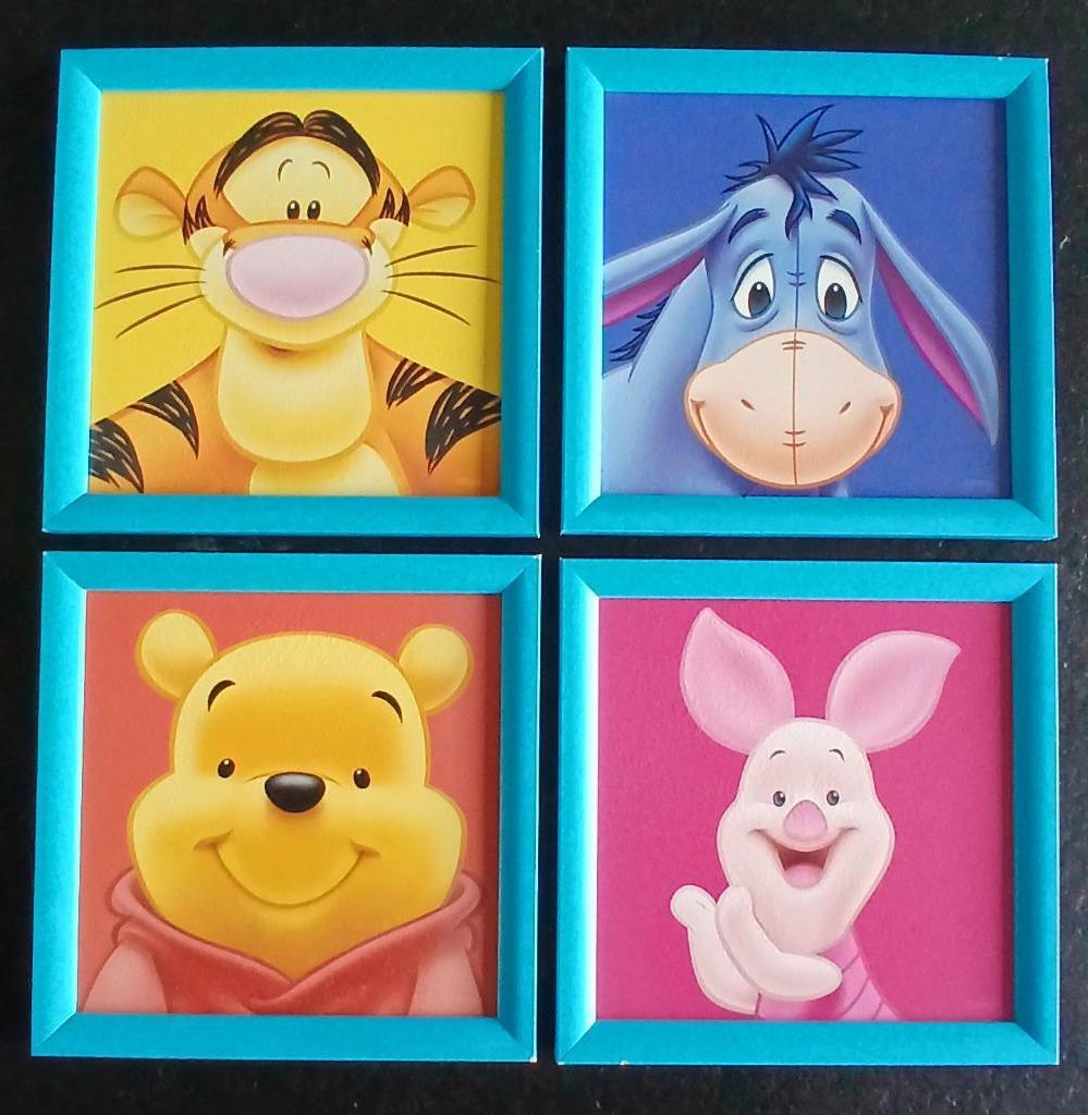 Cadres Winnie l'ourson et ses amis, Enlèvement ou Envoi, Comme neuf, Décoration murale
