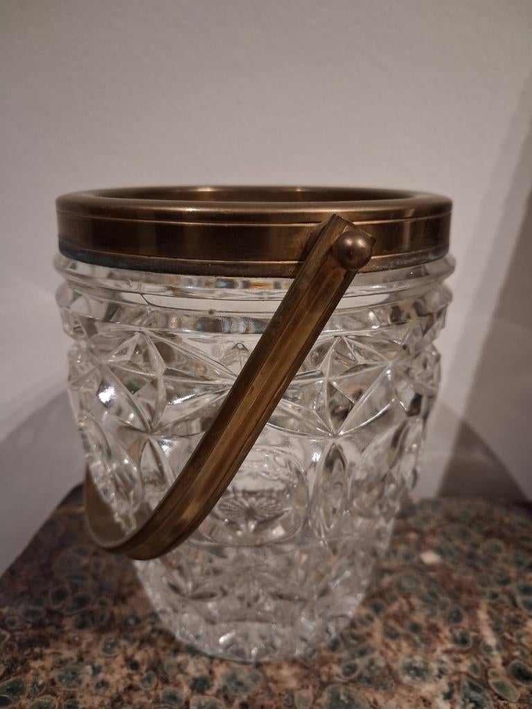 Seau à glace en cristal, Antiquités & Art, Enlèvement ou Envoi