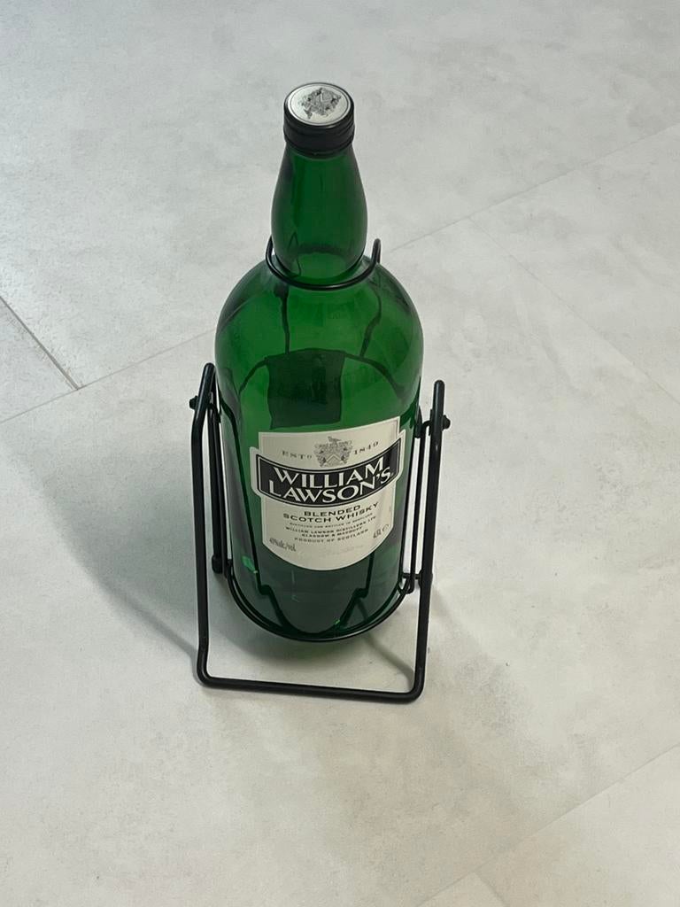 Lege fles William Lawsons 4,5 l met kantelaar, Ophalen, Zo goed als nieuw
