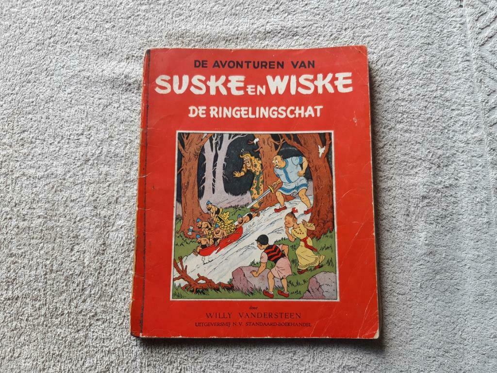 Suske en Wiske.13.De ringelingschat., Eén stripboek, Ophalen of Verzenden, Gelezen