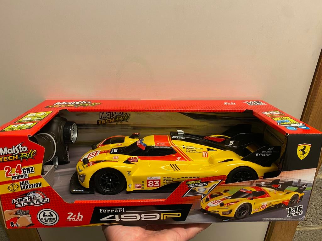 Maisto Tech RC Ferrari 499P 24-handig 2,4 GHz volledig, Kinderen en Baby's, Speelgoed |Speelgoedvoertuigen, Ophalen, Nieuw, Afstandsbediening