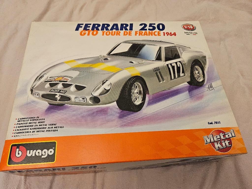 Bburago 1/18 ref 7011 250 gto tdf 1964, Ophalen of Verzenden, Zo goed als nieuw, Auto, Burago